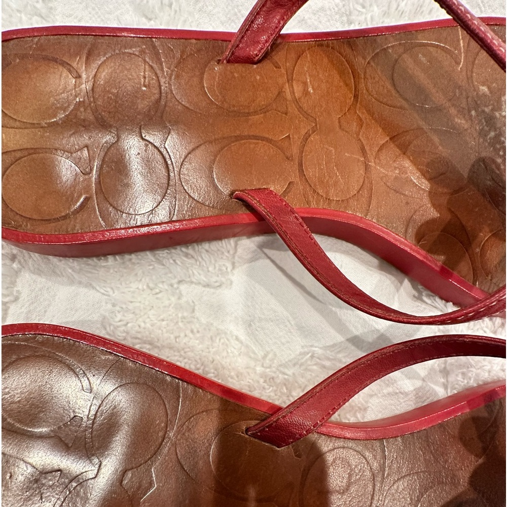Coach Daisy leather Sandals - Picture 12 of 13